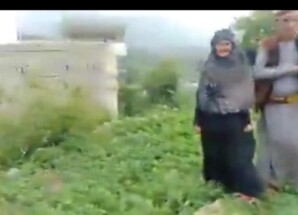 مسلح حوثي يهدم منزل مسنة في محافظة اب اليمنية