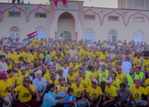 قيادة انتقالي وادي وصحراء حضرموت تشارك في اختتام مهرجان المدينه للجميع الثاني بالغرفة