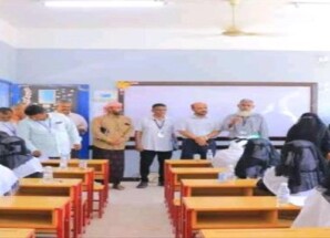 وفد تربوي يشيد بانضباط مراكز اختبارات الثانوية العامة في القطن